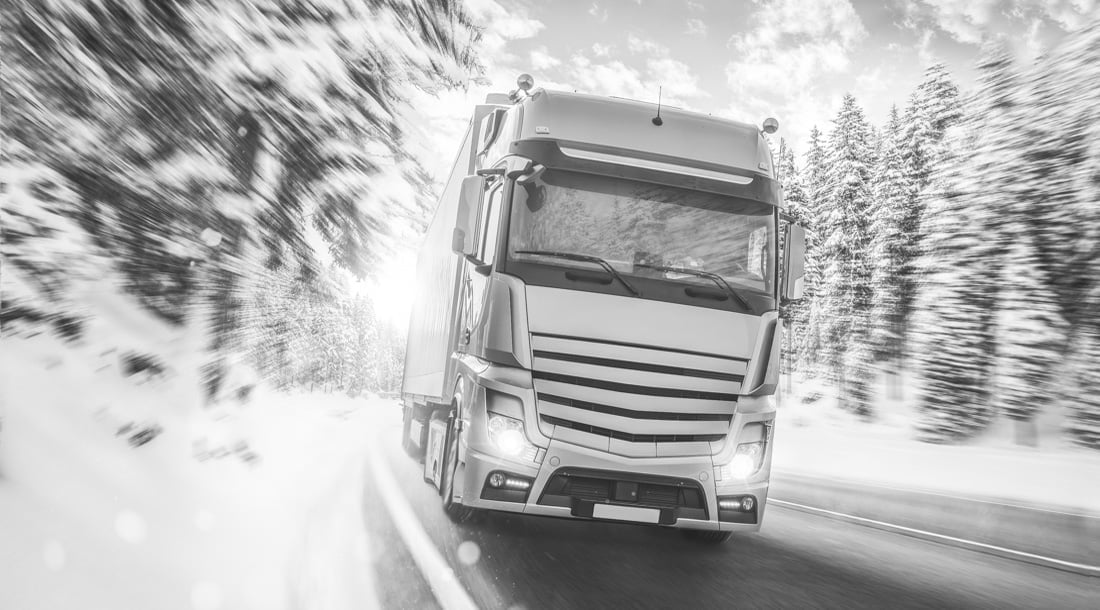 Truck on the road
